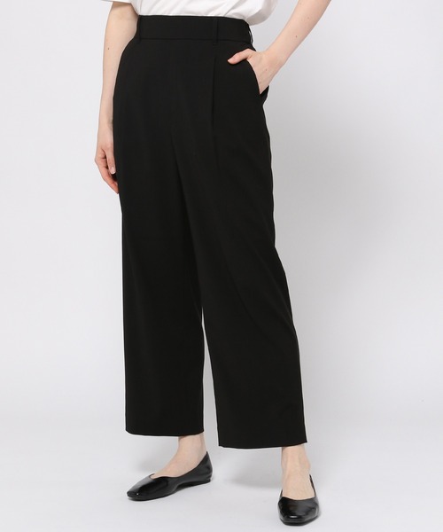 GLOBAL WORK(グローバルワーク)の「ウツクシルエットDRYストレートパンツ/937205(その他パンツ・レディース・ブラック/ブラウン系その他/アイボリー/グリーン・MEDIUM/SMALL/LARGE)」の12枚目の写真
