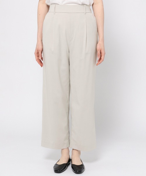 GLOBAL WORK(グローバルワーク)の「ウツクシルエットDRYストレートパンツ/937205(その他パンツ・レディース・ブラック/ブラウン系その他/アイボリー/グリーン・MEDIUM/SMALL/LARGE)」の21枚目の写真