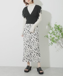 SENSE OF PLACE by URBAN RESEARCH | 【WEB/一部店舗限定】Vネックフリンジノースリーブビスチェ(ベスト)