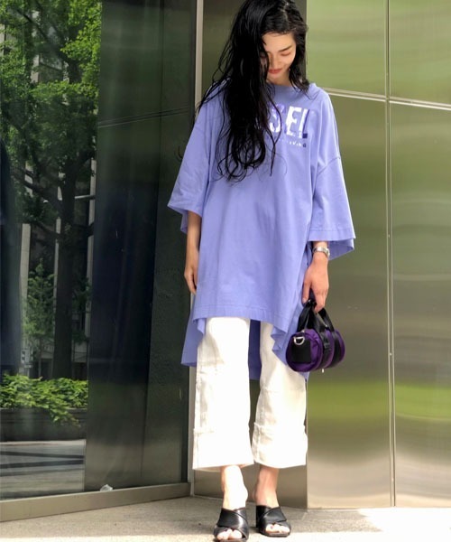 DIESEL（ディーゼル）の「レディース ワンピース ロゴ プリント