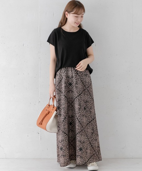 URBAN RESEARCH Sonny Label（アーバンリサーチサニーレーベル）の「〈接触冷感〉クールミストフレンチスリーブプルオーバー（ニット/セーター・レディース・ブラック/ブルー系その他/オフホワイト・FREE）」の15枚目の写真