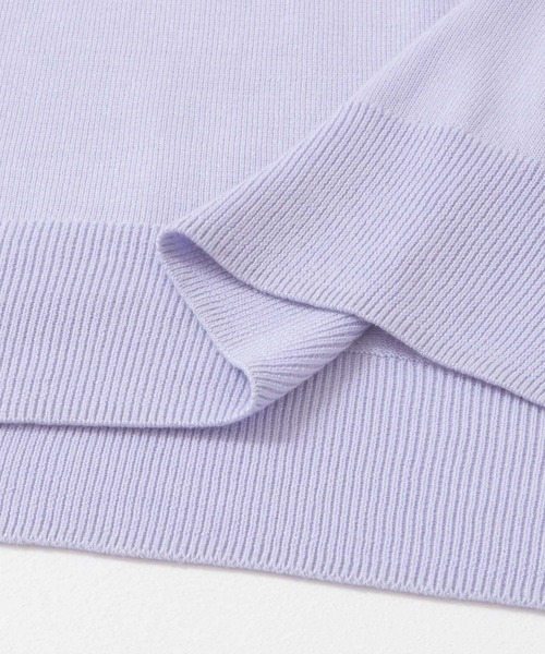 URBAN RESEARCH Sonny Label（アーバンリサーチサニーレーベル）の「〈接触冷感〉クールミストフレンチスリーブプルオーバー（ニット/セーター・レディース・ブラック/ブルー系その他/オフホワイト・FREE）」の7枚目の写真