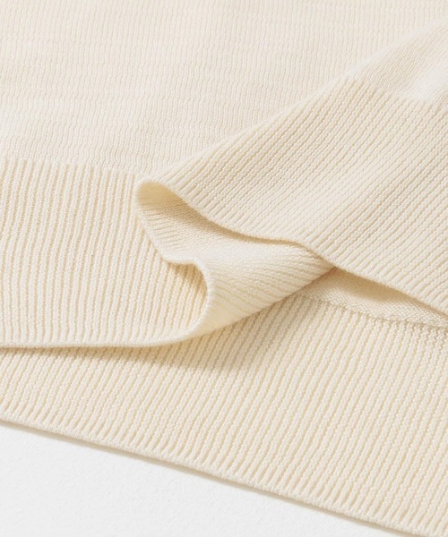 URBAN RESEARCH Sonny Label（アーバンリサーチサニーレーベル）の「〈接触冷感〉クールミストフレンチスリーブプルオーバー（ニット/セーター・レディース・ブラック/ブルー系その他/オフホワイト・FREE）」の9枚目の写真