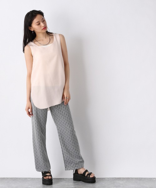 JEANASIS（ジーナシス）の「シルクタッチサテンタンク/943264（タンクトップ・レディース・アイボリー/ブラウン系その他/ライトピンク・FREE）」の8枚目の写真