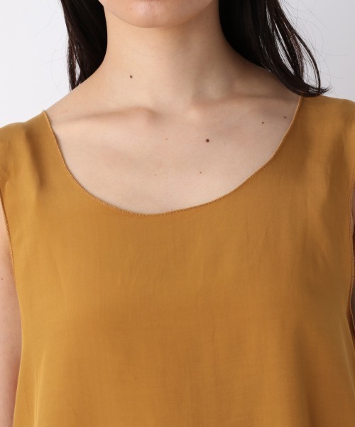 JEANASIS（ジーナシス）の「シルクタッチサテンタンク/943264（タンクトップ・レディース・アイボリー/ブラウン系その他/ライトピンク・FREE）」の5枚目の写真