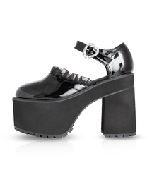 フリルハートバックルエナメルシューズ