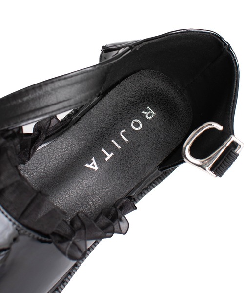 ROJITA（ロジータ）の「フリルハートバックルエナメルシューズ（その他シューズ・レディース・ブラック・38/36/37）」の7枚目の写真