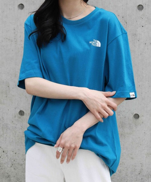 THE NORTH FACE（ザノースフェイス）の「国内未発売 THE NORTH FACE(ザ・ノースフェイス)/ワンポイントロゴ 半袖 デイリーコットンTシャツ/DAILY LOGO SS/R/TEE（Tシャツ/カットソー・レディース・ブラック/ホワイト/グレー/パープル/ライトグレー/ブルー・L/XXL/M/XL）」の5枚目の写真