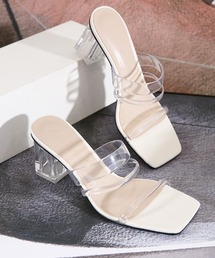 Futier land | クリアチューブスクエアサンダル(サンダル)