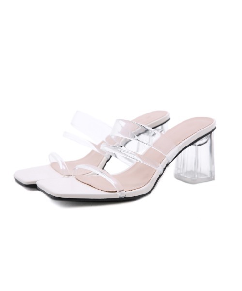 Futier land（フューティアランド）の「クリアチューブスクエアサンダル（サンダル・レディース・アイボリー/イエロー/ミント・40/38/36/39/37）」の17枚目の写真