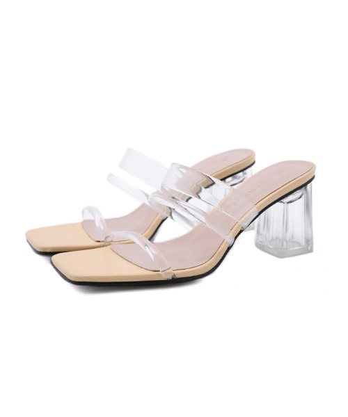 Futier land（フューティアランド）の「クリアチューブスクエアサンダル（サンダル・レディース・アイボリー/イエロー/ミント・40/38/36/39/37）」の18枚目の写真