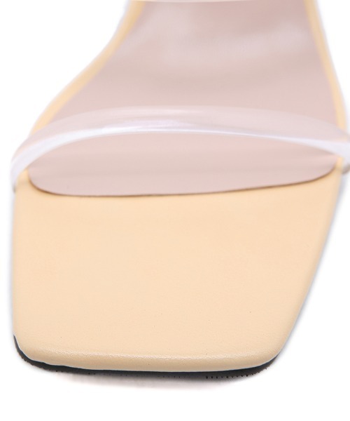 Futier land（フューティアランド）の「クリアチューブスクエアサンダル（サンダル・レディース・アイボリー/イエロー/ミント・40/38/36/39/37）」の6枚目の写真