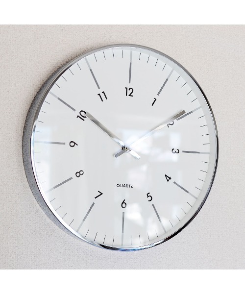 entre square（アントレスクエアー）の「クラシッククロック ホワイト×シルバー（掛け時計・レディース・ホワイト・ONE SIZE）」の8枚目の写真