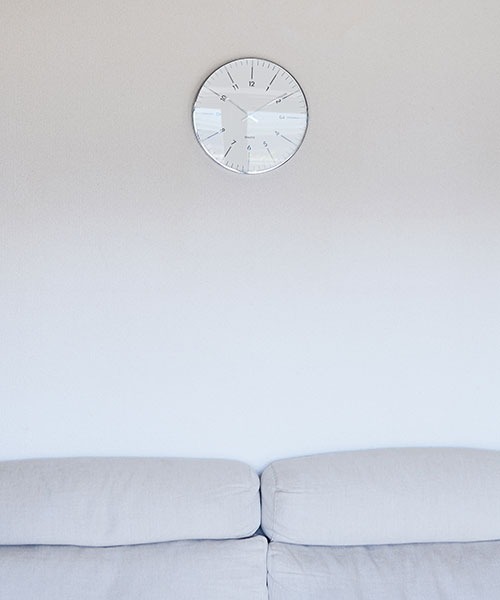 entre square（アントレスクエアー）の「クラシッククロック ホワイト×シルバー（掛け時計・レディース・ホワイト・ONE SIZE）」の10枚目の写真