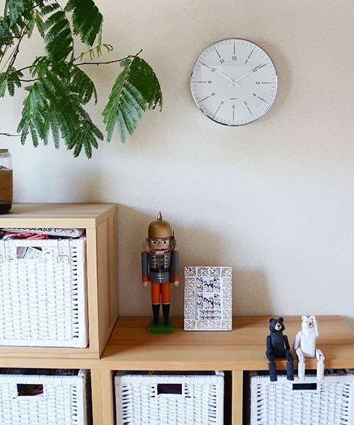 entre square（アントレスクエアー）の「クラシッククロック ホワイト×シルバー（掛け時計・レディース・ホワイト・ONE SIZE）」の11枚目の写真