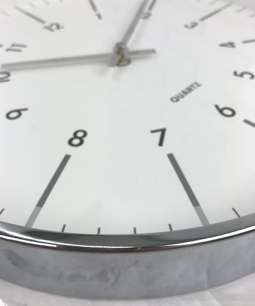entre square（アントレスクエアー）の「クラシッククロック ホワイト×シルバー（掛け時計・レディース・ホワイト・ONE SIZE）」の17枚目の写真