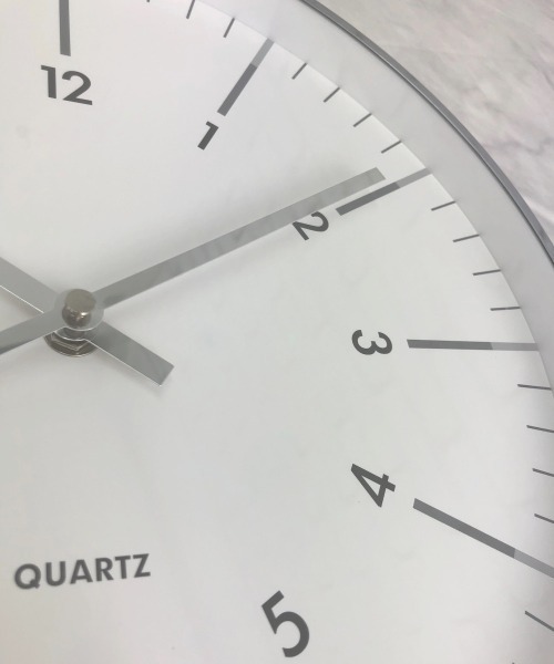 entre square（アントレスクエアー）の「クラシッククロック ホワイト×シルバー（掛け時計・レディース・ホワイト・ONE SIZE）」の19枚目の写真