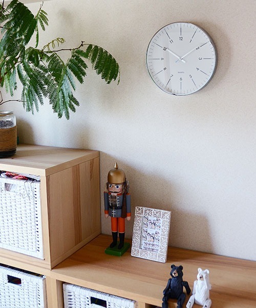 entre square（アントレスクエアー）の「クラシッククロック ホワイト×シルバー（掛け時計・レディース・ホワイト・ONE SIZE）」の20枚目の写真