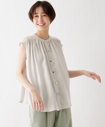 DRESKIP | サテンノースリーブブラウス(シャツ/ブラウス)
