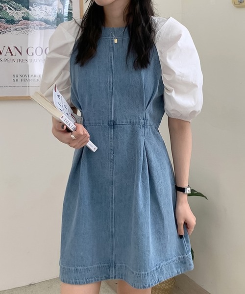 ワンピースデニムドッキングワンピース ワンピース Ulysses ユリシス のファッション