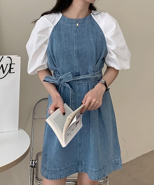 ワンピースデニムドッキングワンピース ワンピース Ulysses ユリシス のファッション