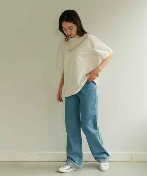 TINA：JOJUN（ティーナジョジュン）の「ユニセックスプリントＴシャツ TINA：JOJUN（Tシャツ/カットソー・レディース・ホワイト系その他/ホワイト系その他2・M）」の8枚目の写真