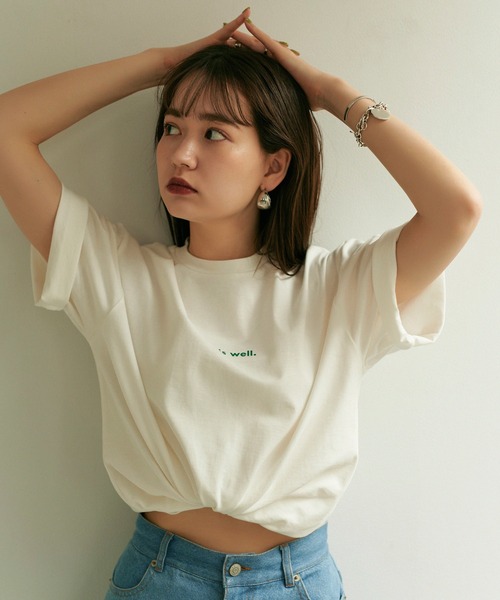 TINA：JOJUN（ティーナジョジュン）の「ユニセックスプリントＴシャツ TINA：JOJUN（Tシャツ/カットソー・レディース・ホワイト系その他/ホワイト系その他2・M）」の9枚目の写真