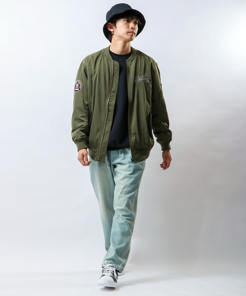 VISION STREET WEAR（ヴィジョンストリートウェア）の「VISION STREET WEAR ワッペンビッグシルエット MA-1（MA-1・メンズ・カーキ/ブラック/マルチ・M/LL/L）」の10枚目の写真