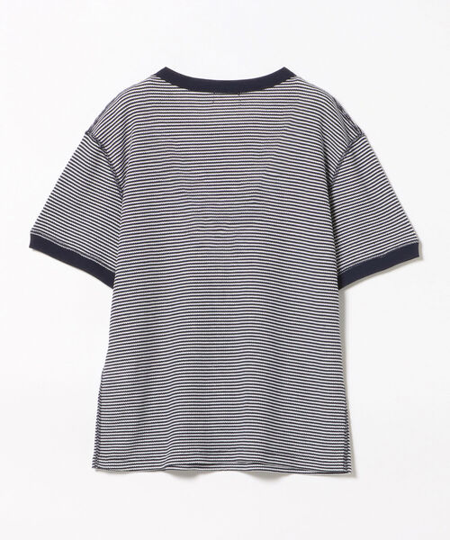BEAMS HEART(ビームスハート)の「BEAMS HEART / ワッフルボーダー プルオーバー(Tシャツ/カットソー・レディース・ネイビー/レッド/グリーン・FREE)」の12枚目の写真
