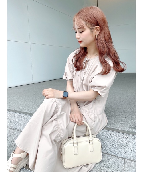 JUMELLE（ジュメロ）の「ボリュームティアードワンピース（ワンピース・レディース・ブラック/アイボリー・FREE）」の21枚目の写真