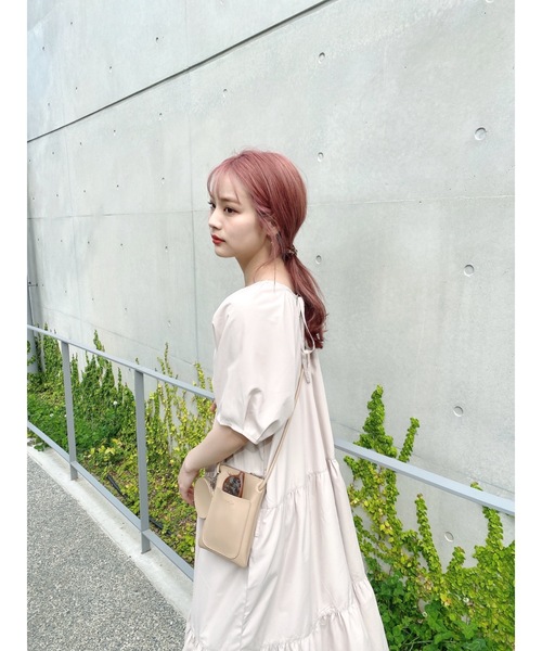 JUMELLE（ジュメロ）の「ボリュームティアードワンピース（ワンピース・レディース・ブラック/アイボリー・FREE）」の10枚目の写真