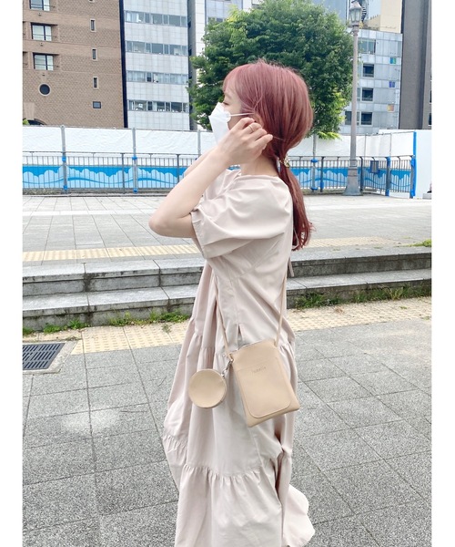 JUMELLE（ジュメロ）の「ボリュームティアードワンピース（ワンピース・レディース・ブラック/アイボリー・FREE）」の8枚目の写真