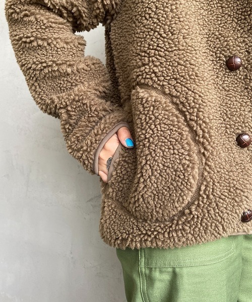 GYMPHLEX（ジムフレックス）の「[Gymphlex/ジムフレックス] ボアフードパーカー（その他アウター・レディース・ネイビー/モカ/ヘザーグレー/オフホワイト/チャコール・XL/L/14/M/16）」の11枚目の写真