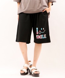 総柄ミニ裏毛ショートパンツ