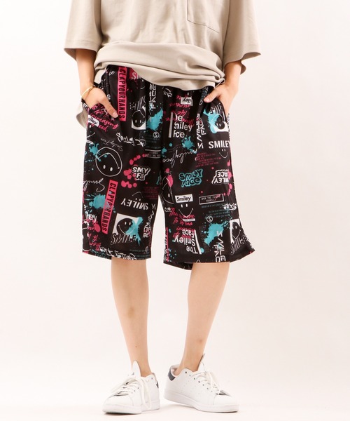 FUNALIVE(ファンアライブ)の「総柄ミニ裏毛ショートパンツ(その他パンツ・メンズ・チャコールグレー/ブラック/ネイビー/グレー/ピンク/ブラック系その他/グレー系その他/ブラック系その他3/グレー系その他3/ブルー系その他2/ブラック系その他2/グレー系その他2/ブルー系その他・M/LL/L/4L/3L)」の5枚目の写真