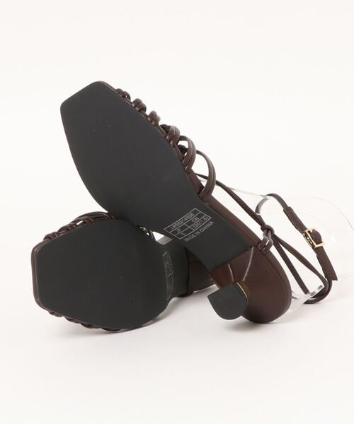 LILY BROWN（リリーブラウン）の「クロスストラップサンダル（サンダル・レディース・イエロー/ブラック/ブラウン・SMALL/LARGE/MEDIUM）」の5枚目の写真