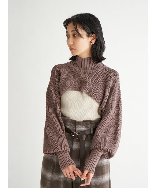 SNIDEL（スナイデル）の「マイクロショートニットトップス（ニット