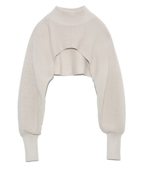 SNIDEL（スナイデル）の「マイクロショートニットトップス（ニット