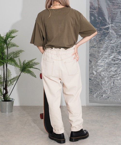 kutir(クティール)の「アソートプリントTシャツ(Tシャツ/カットソー・レディース・ホワイト/チャコールグレー/ダークブラウン/オフホワイト/ダークグレー/ラベンダー/オートミール・FREE)」の11枚目の写真