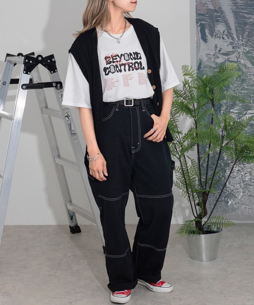 kutir(クティール)の「アソートプリントTシャツ(Tシャツ/カットソー・レディース・ホワイト/チャコールグレー/ダークブラウン/オフホワイト/ダークグレー/ラベンダー/オートミール・FREE)」の13枚目の写真