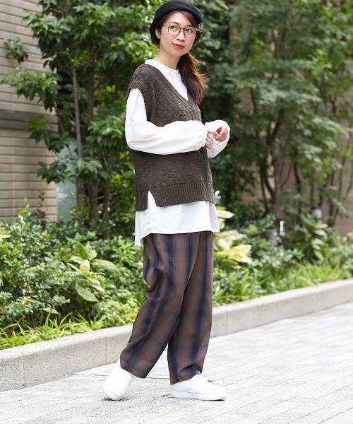 チチカカ（チチカカ）の「ジャカードニットドッキングプルオーバー（その他トップス・レディース・ブラック/ブラウン/グリーン・FREE）」の20枚目の写真