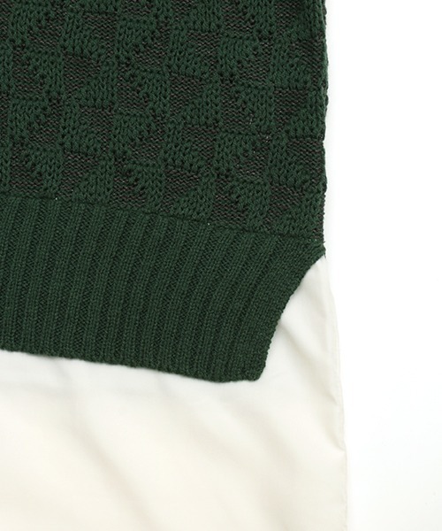 チチカカ（チチカカ）の「ジャカードニットドッキングプルオーバー（その他トップス・レディース・ブラック/ブラウン/グリーン・FREE）」の8枚目の写真