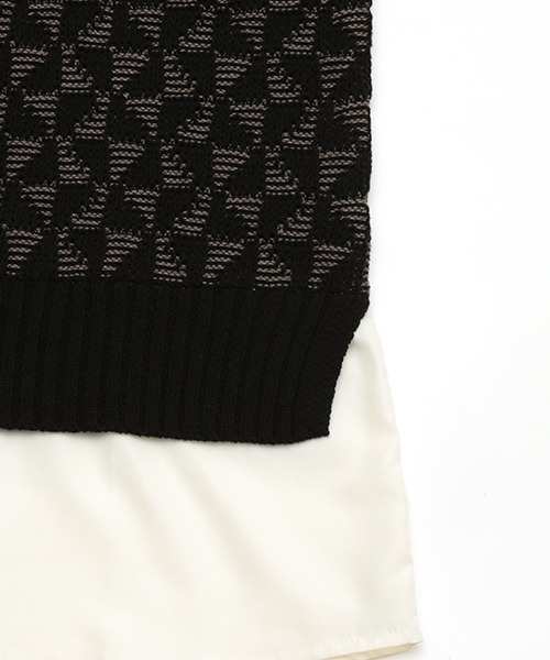 チチカカ（チチカカ）の「ジャカードニットドッキングプルオーバー（その他トップス・レディース・ブラック/ブラウン/グリーン・FREE）」の16枚目の写真