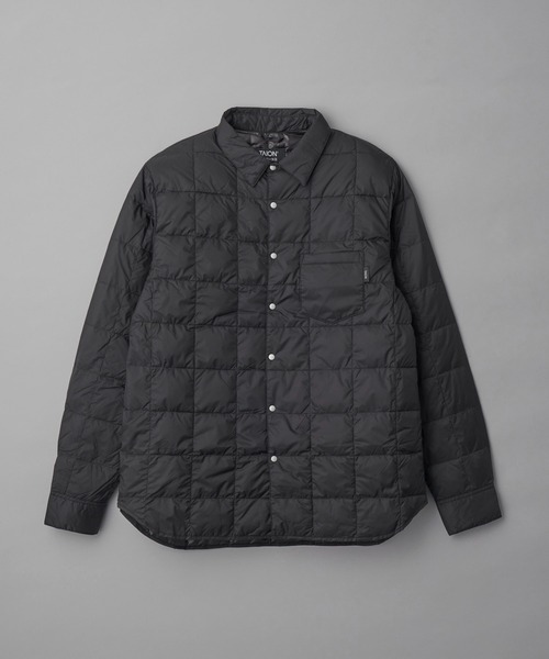 TAION(タイオン)の「TAION BASIC DOWN SHIRTS (TAION-109BSH)(ダウンジャケット/コート・メンズ・ブラック・SMALL/MEDIUM/LARGE/X-LARGE)」の1枚目の写真