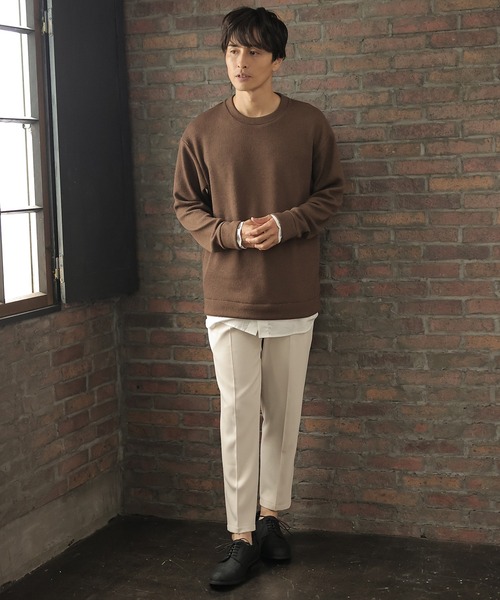 UNION STATION（ユニオンステーション）の「【セットアップ対応】ポリエステルツイルノータックスラックス（スラックス・メンズ・アイボリー/ベージュ系その他/ネイビー・S/M/L）」の5枚目の写真