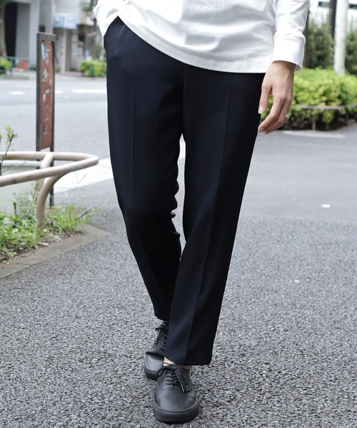 UNION STATION（ユニオンステーション）の「【セットアップ対応】ポリエステルツイルノータックスラックス（スラックス・メンズ・アイボリー/ベージュ系その他/ネイビー・S/M/L）」の9枚目の写真