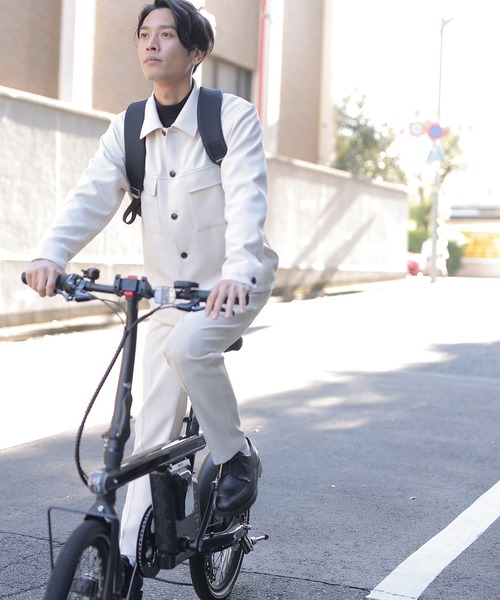 UNION STATION（ユニオンステーション）の「【セットアップ対応】ポリエステルツイルノータックスラックス（スラックス・メンズ・アイボリー/ベージュ系その他/ネイビー・S/M/L）」の10枚目の写真