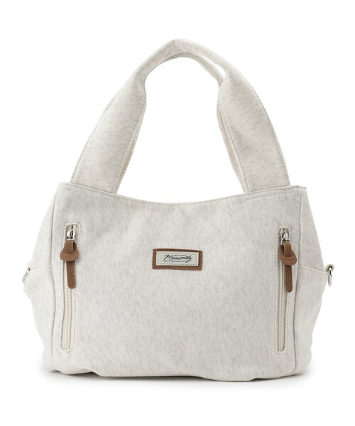 SHOO・LA・RUE（シューラルー）の「◆スウェットWジップバルーン2WAYトート（トートバッグ・レディース・アイボリー/キャメル/ピンク系・00）」の10枚目の写真