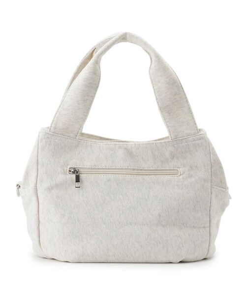 SHOO・LA・RUE（シューラルー）の「◆スウェットWジップバルーン2WAYトート（トートバッグ・レディース・アイボリー/キャメル/ピンク系・00）」の5枚目の写真