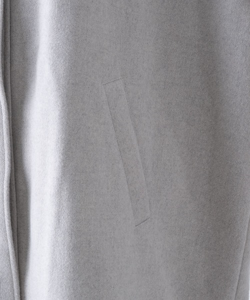 Happy John（ハッピージョン）の「cocoon shirt coat/コクーンシャツコート【3way】（ダウンジャケット/コート・レディース・オフホワイト/ブルーグレー・FREE）」の18枚目の写真